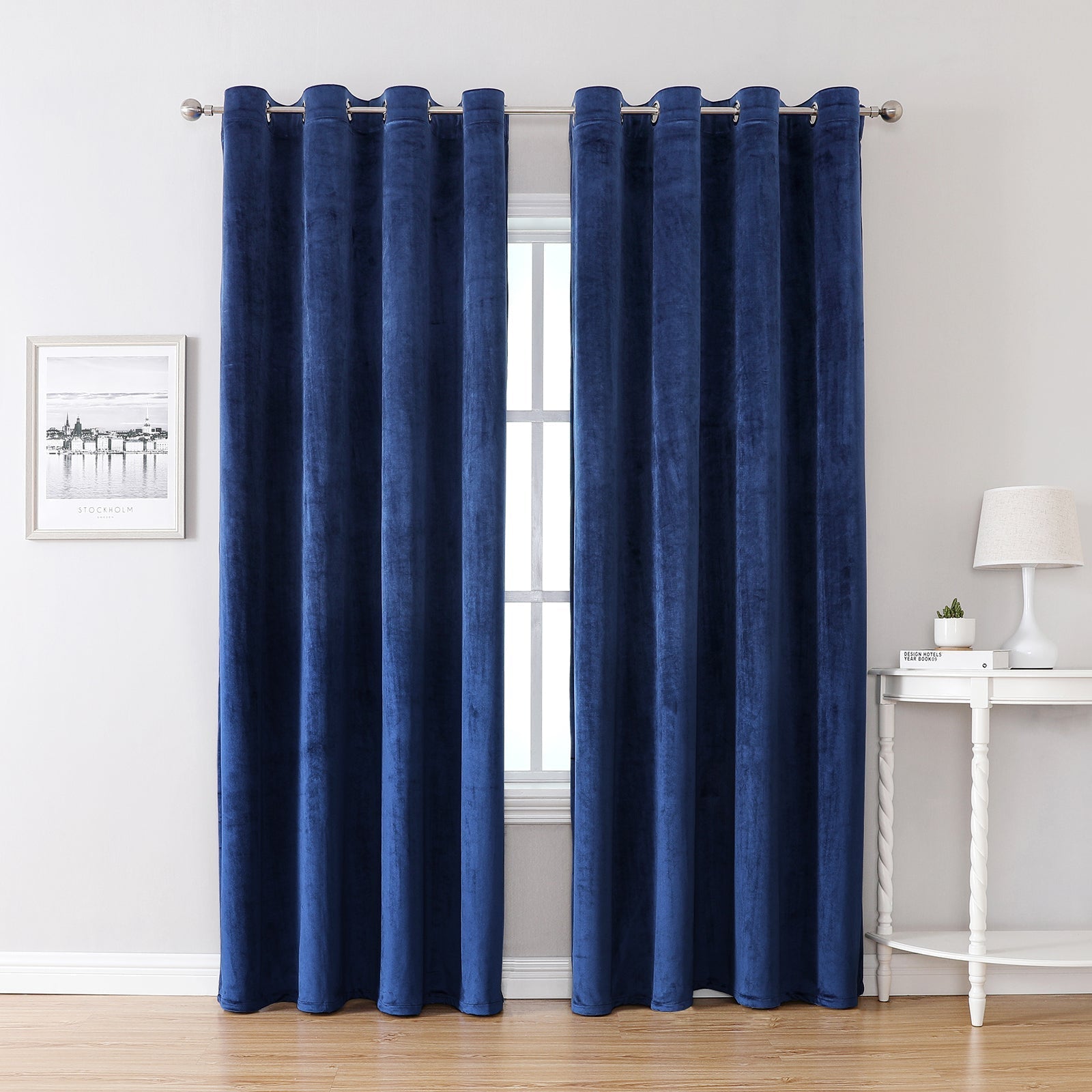 SleekVelvet - Modern Velor Curtains, Plain and Thermal for Maximum Comfort