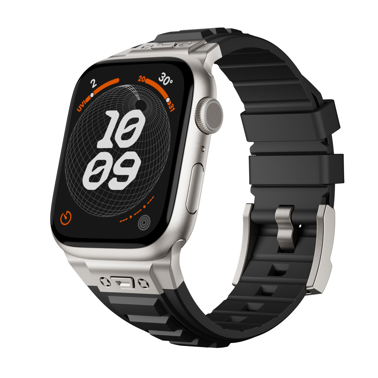 BD005 Taktický silikonový pásek pro Apple Watch