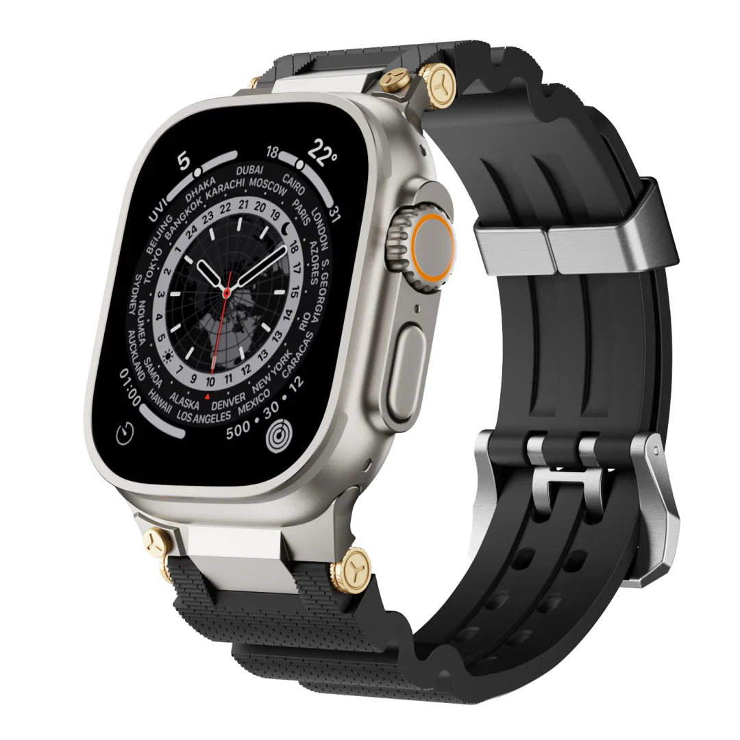 Mechanical Design Silicone Band for Apple Watch