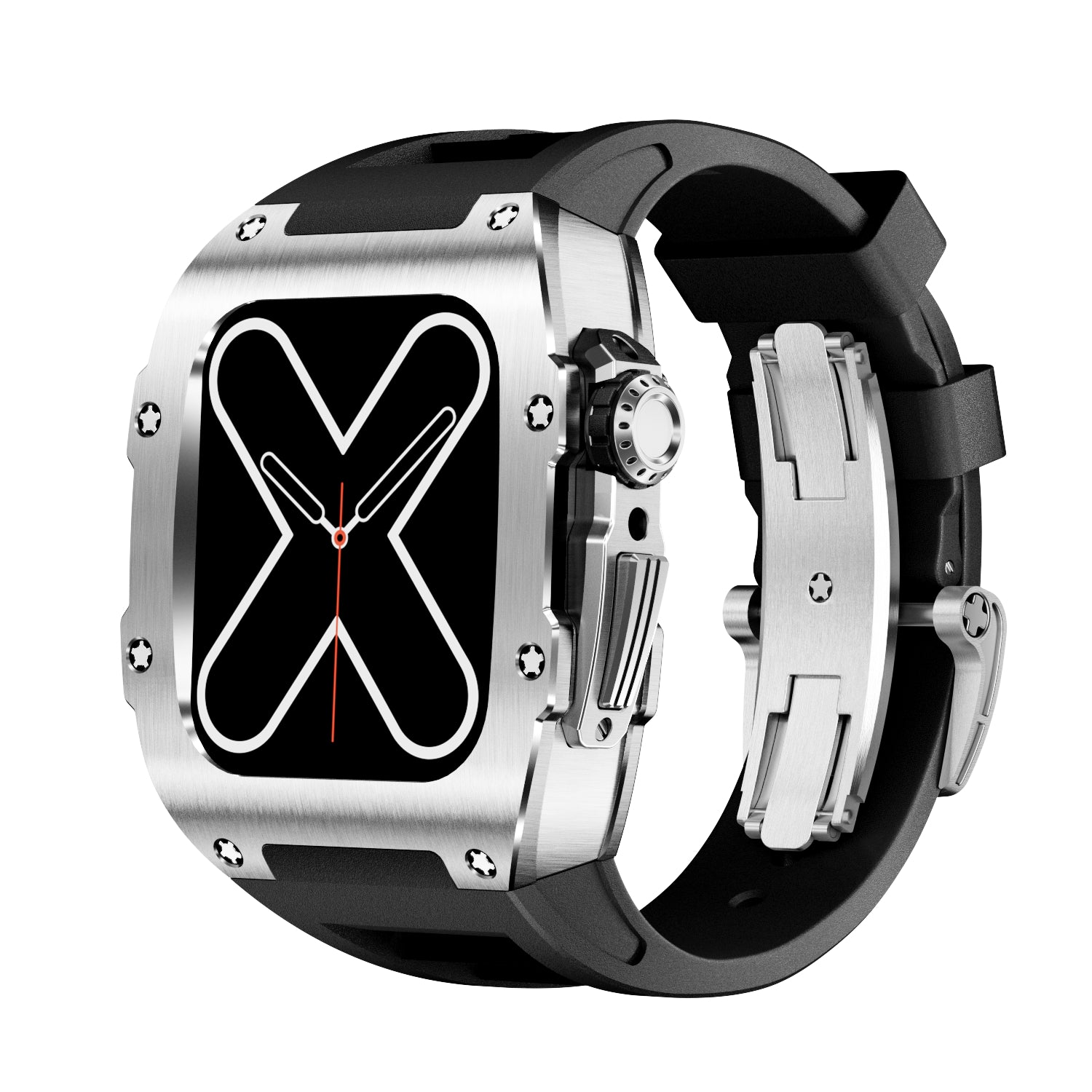 RM 9009 Series - Custodia per Apple Watch Silver