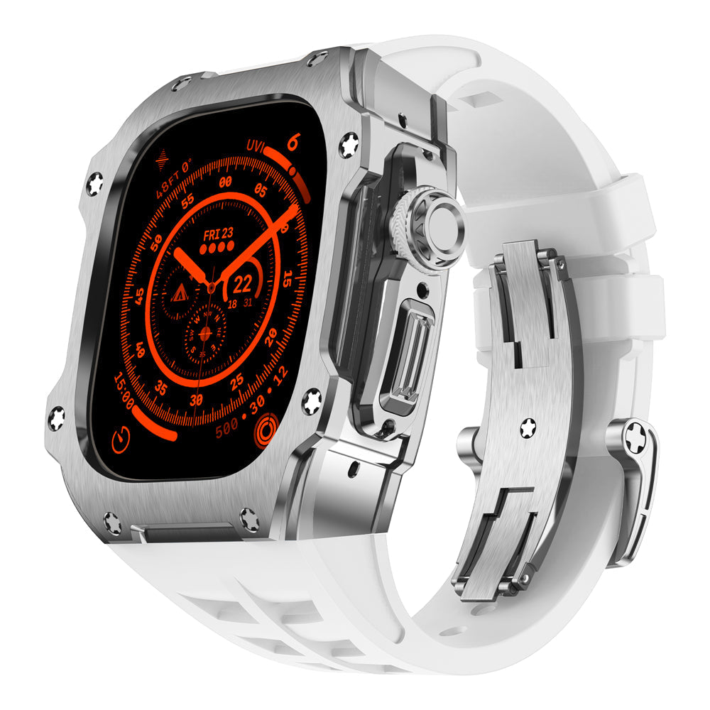 Serie RM7015 - Custodia Apple Watch Ultra in acciaio inossidabile Silver Vanguard