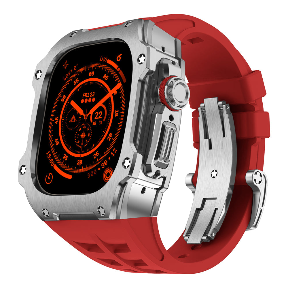 Serie RM7015 - Custodia Apple Watch Ultra in acciaio inossidabile Silver Vanguard