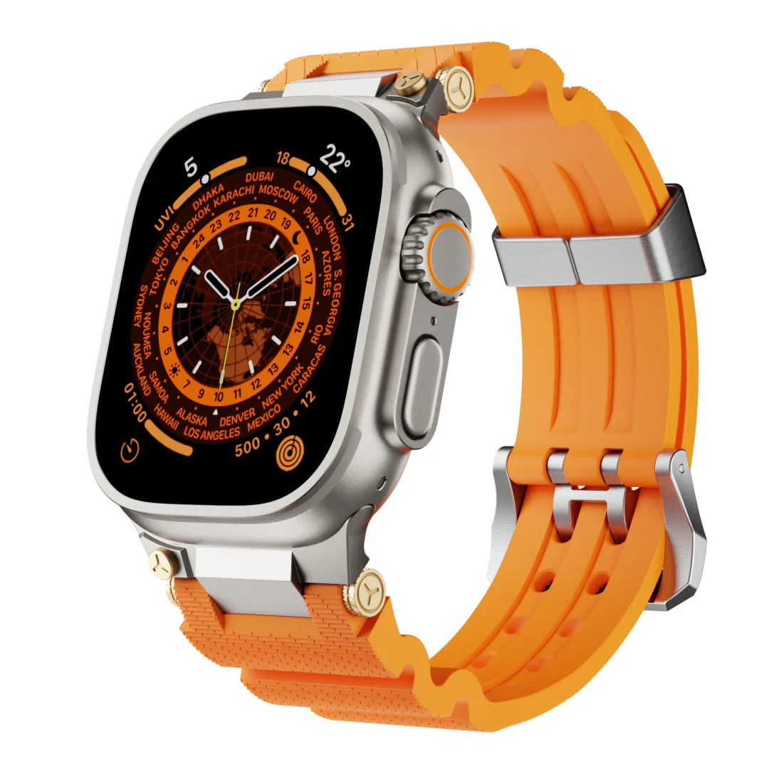 Mechanical Design Silicone Band for Apple Watch