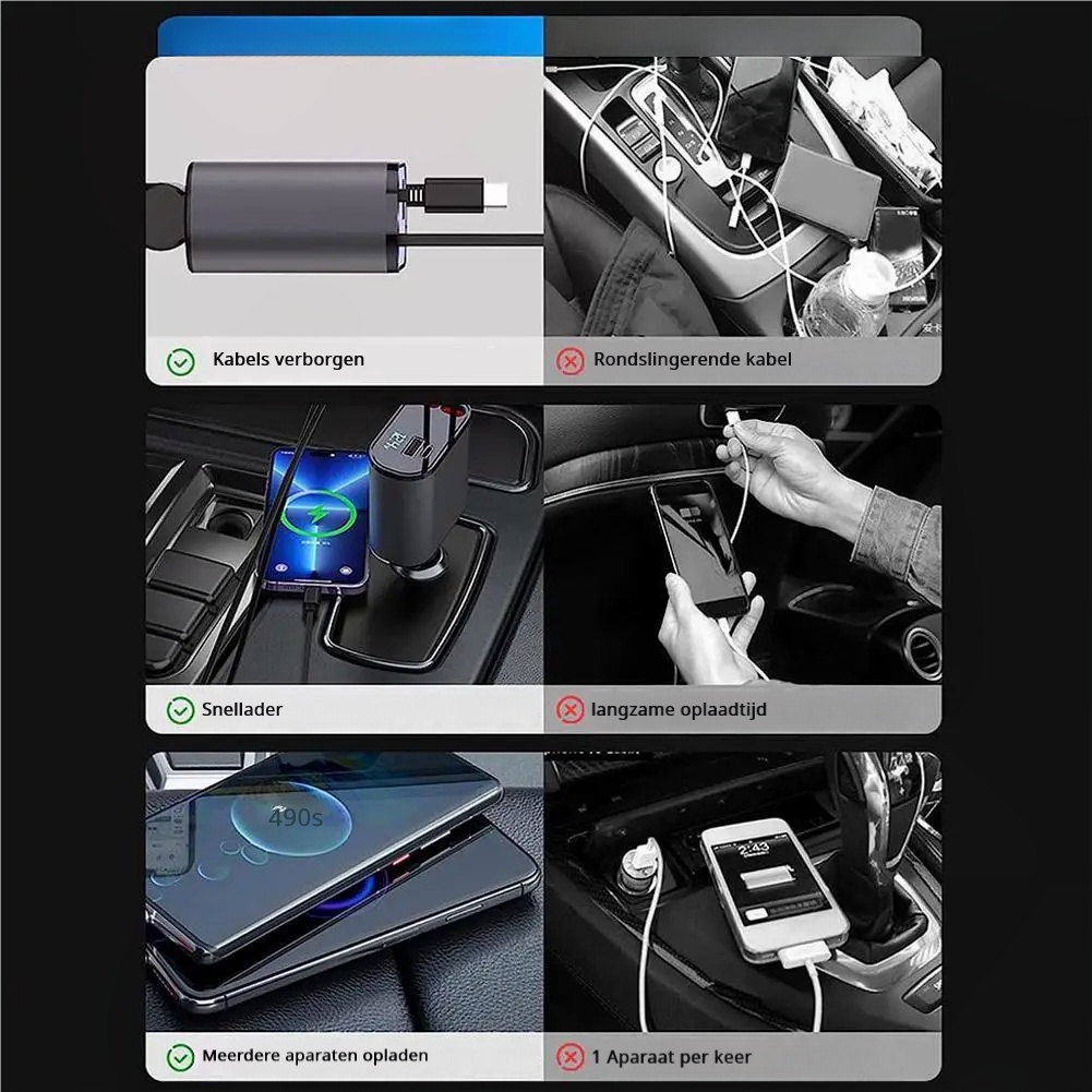 ChargeMaster™ | Lad ulike enheter i bilen