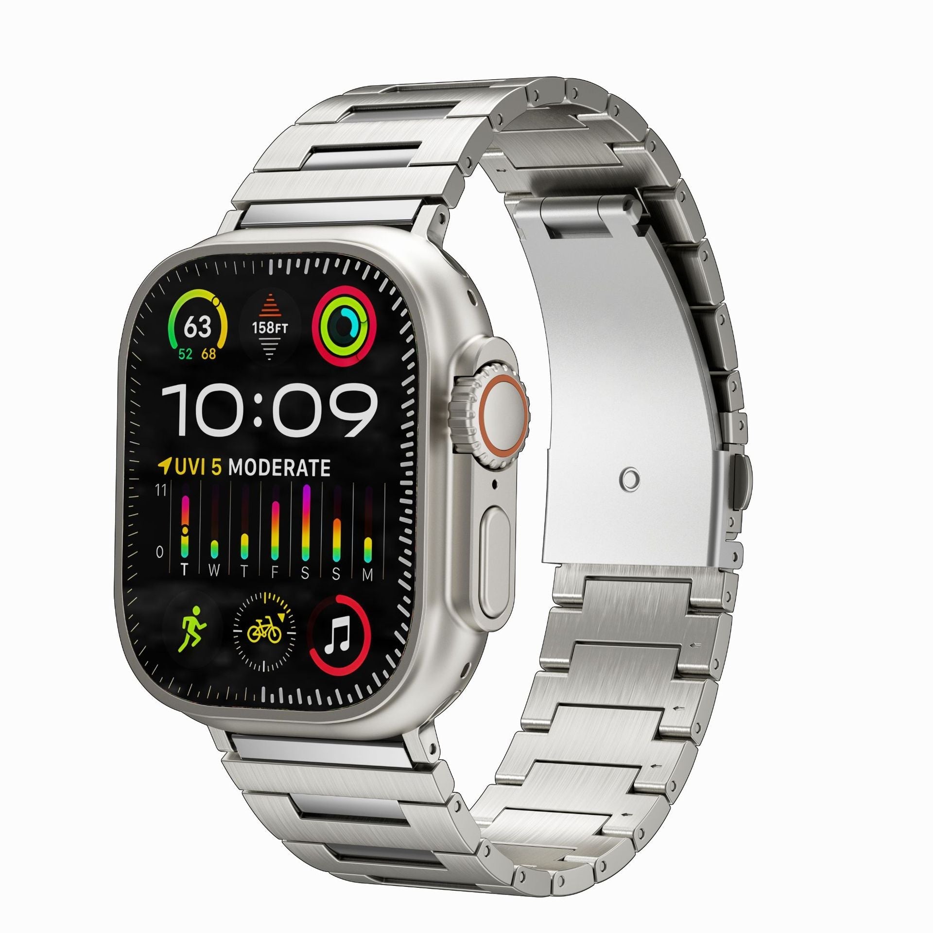 Correa de titanio BG para Apple Watch