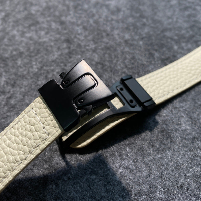 Magnetic Buckle Leather Band for Apple Watch