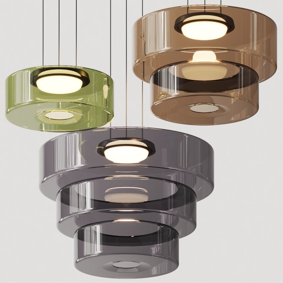 Glass pendant lights in Bauhaus style lamp