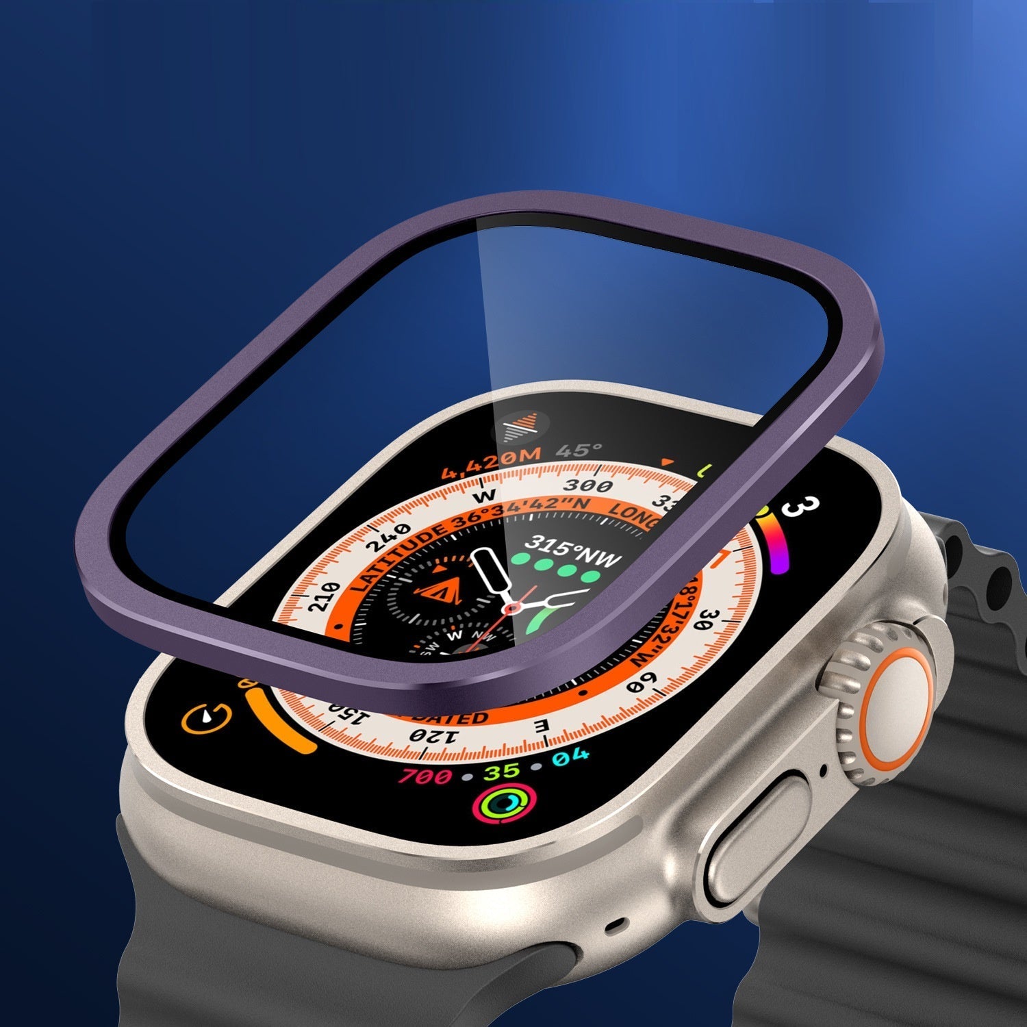 Titanium skjermbeskytter til Apple Watch Ultra 2/Ultra