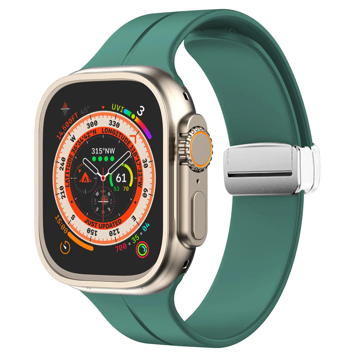 Magnetisk silikonrem för Apple Watch