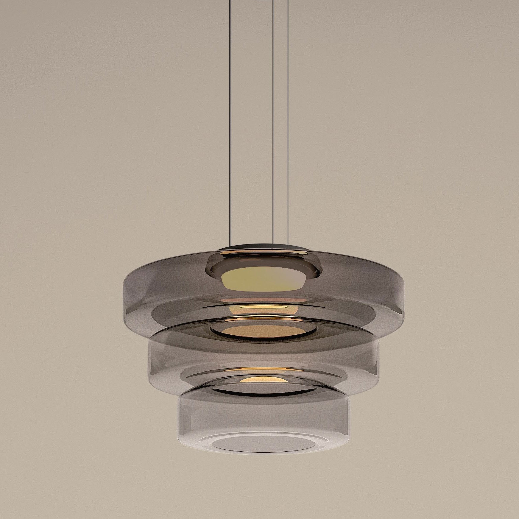 Glazen hanglampen in Bauhaus-stijl lamp