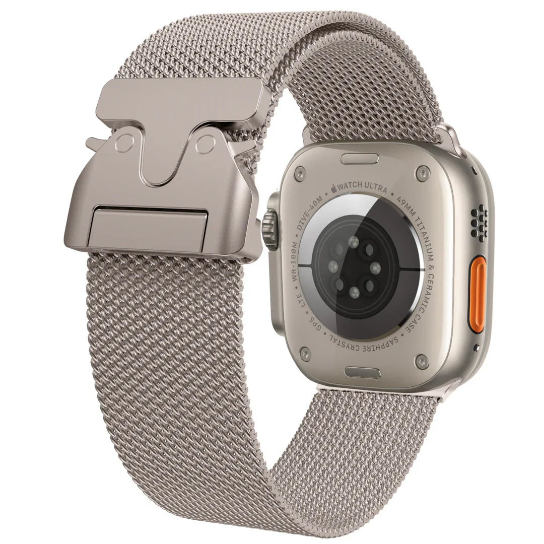 Bracelet en acier inoxydable tressé pour Apple Watch