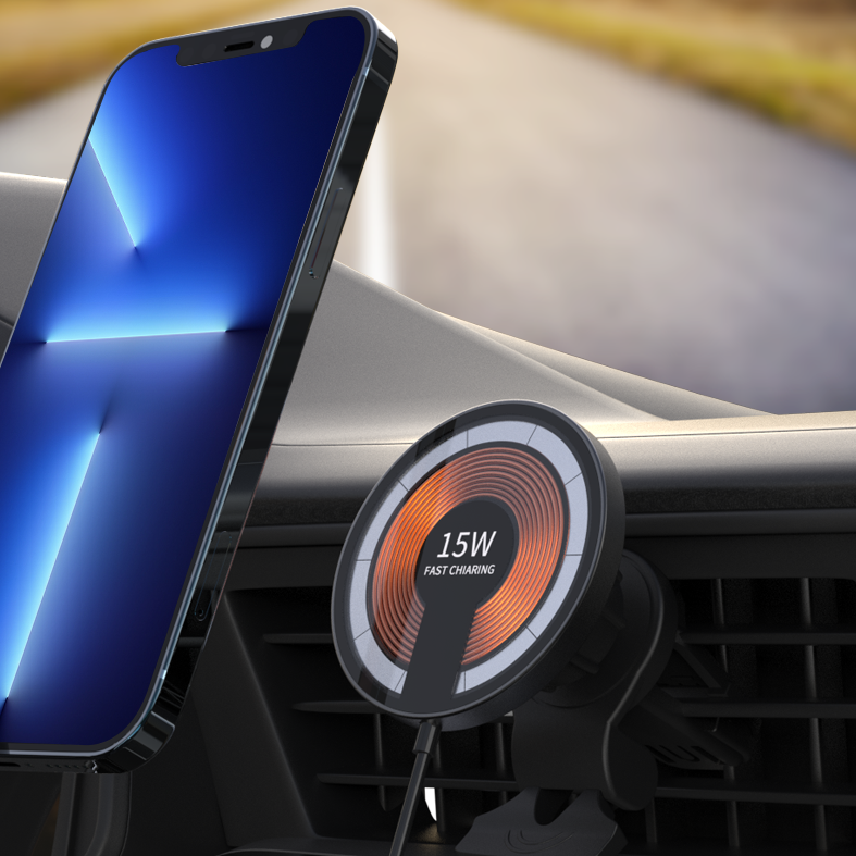 Detachable 2-in-1 car magnetic charger