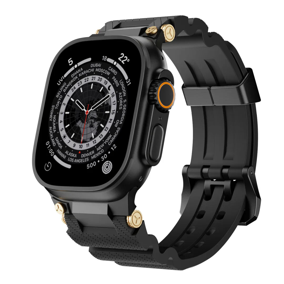 Mechanical Design Silicone Band for Apple Watch