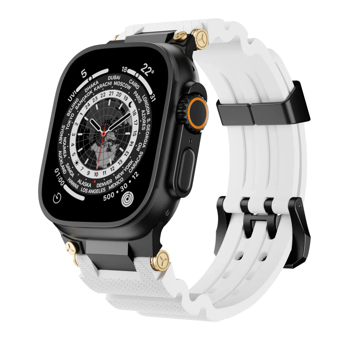 Mechanical Design Silicone Band for Apple Watch