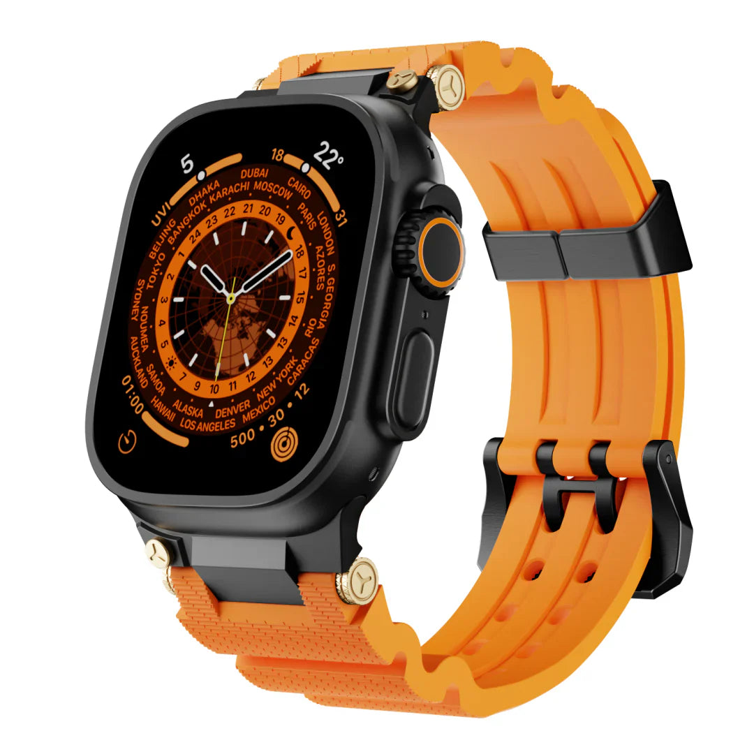 Mechanical Design Silicone Band for Apple Watch