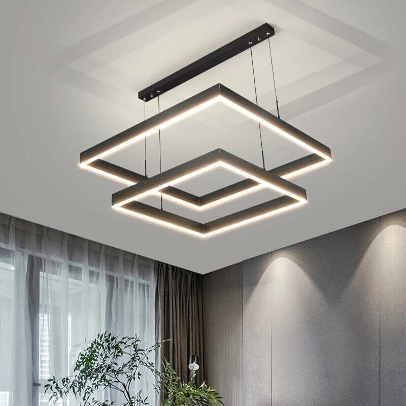 Square Twin Pendant Chandelier