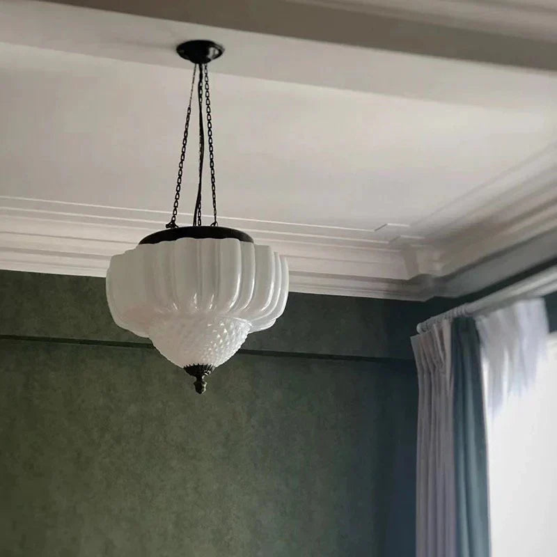 Moderne witte minimalistische hanglamp