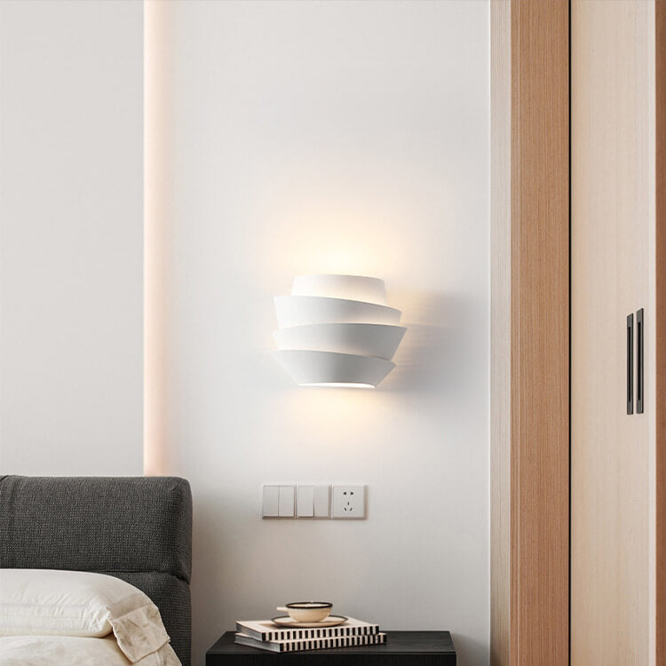 Luminique - Lámpara de pared escandinava con puntos de luz dobles de hierro