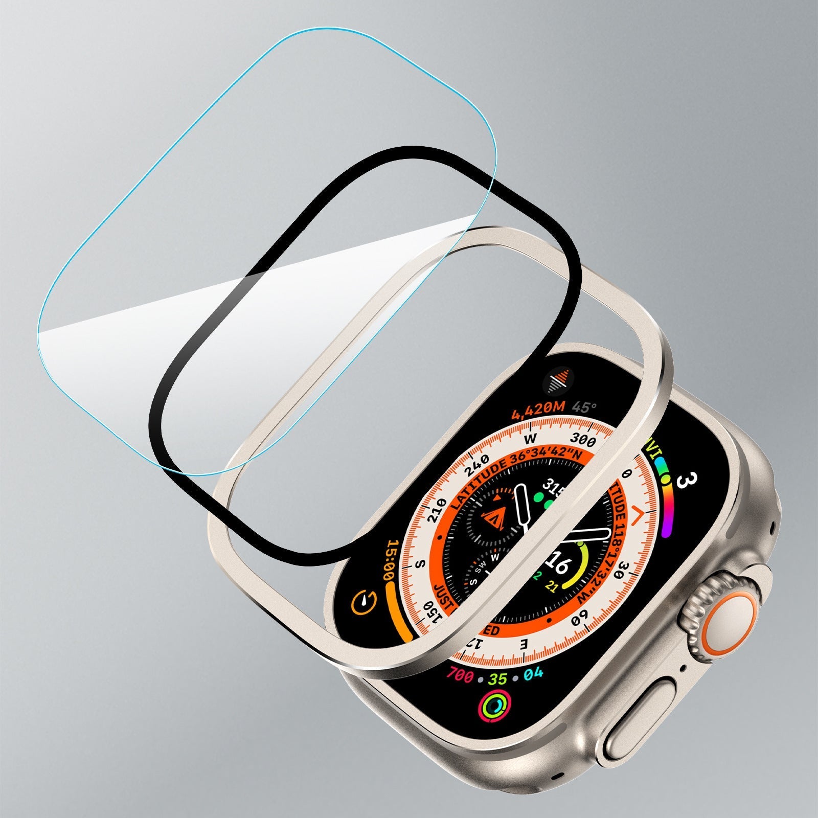 Titanium skjermbeskytter til Apple Watch Ultra 2/Ultra