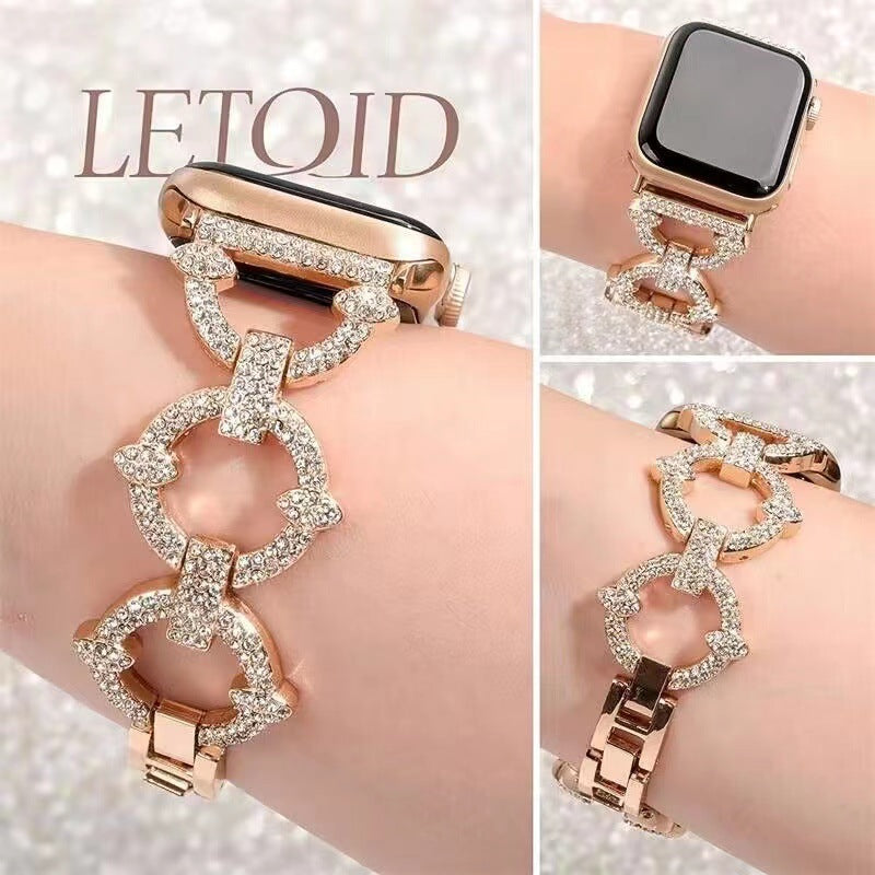 Bling Diamond Link Bracelet For Apple Watch