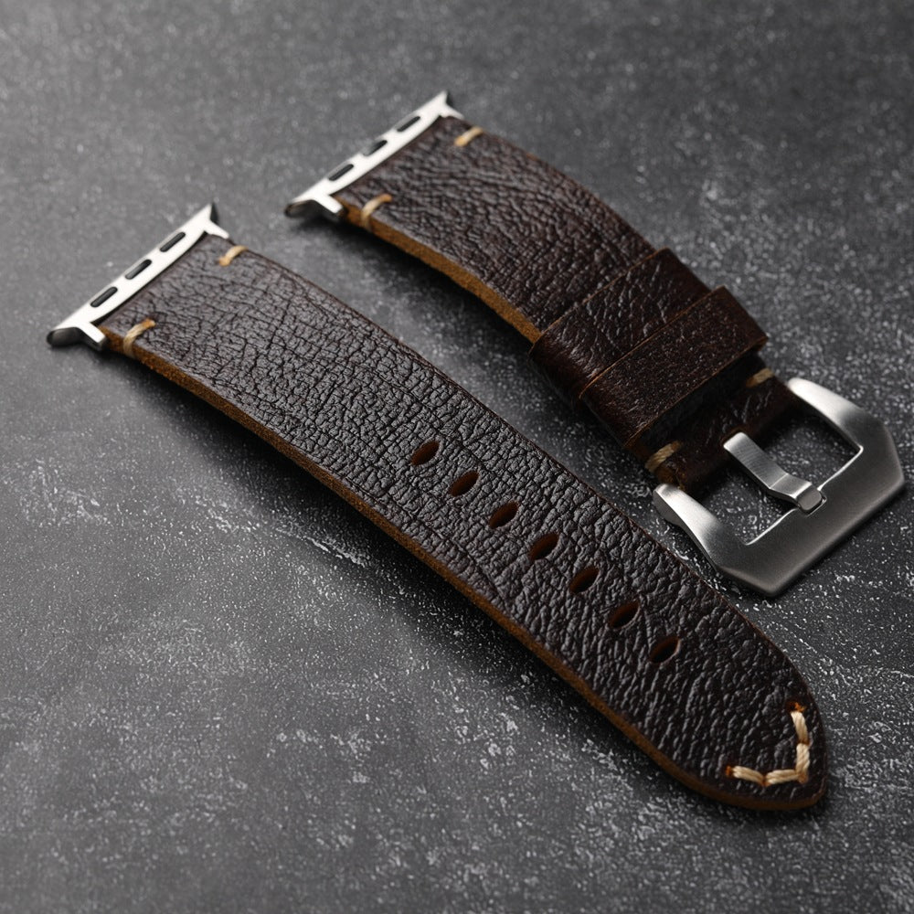 Vintage Horween lærrem for Apple Watch