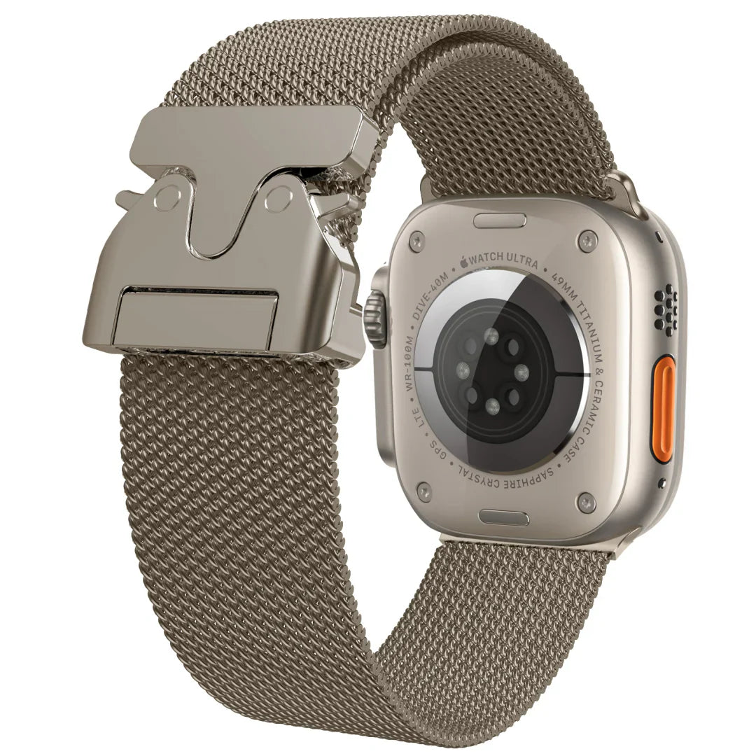 Bracelet en acier inoxydable tressé pour Apple Watch