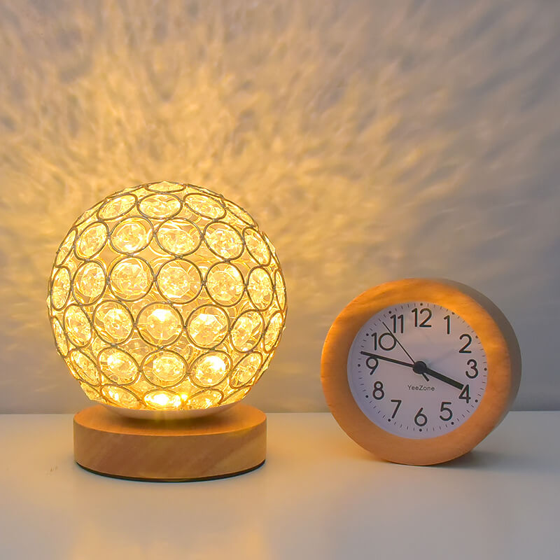 Modern Minimalist Round Rechargeable USB LED Night Light Table Lamp by Taavita