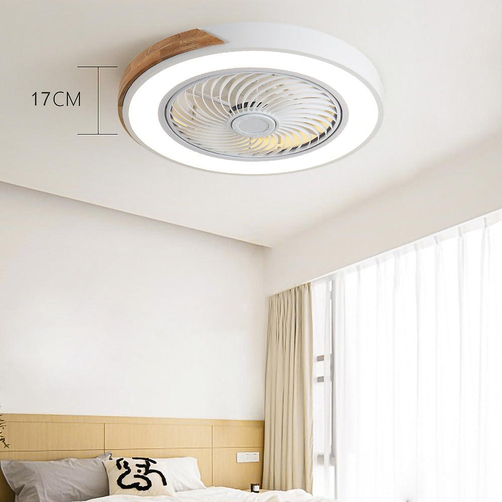 Ventilatori da soffitto in legno con luci LED