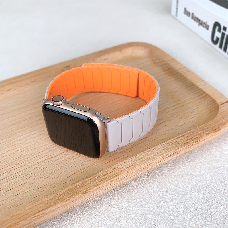 Armor Warrior Silicone Magnetic Watch Strap for Apple Watch