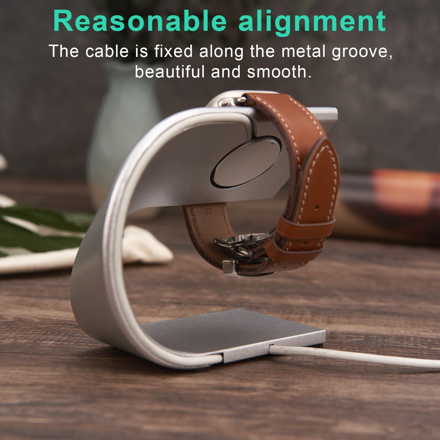 Aluminum Alloy  U-shaped Charging Holder Stand  For Apple watch