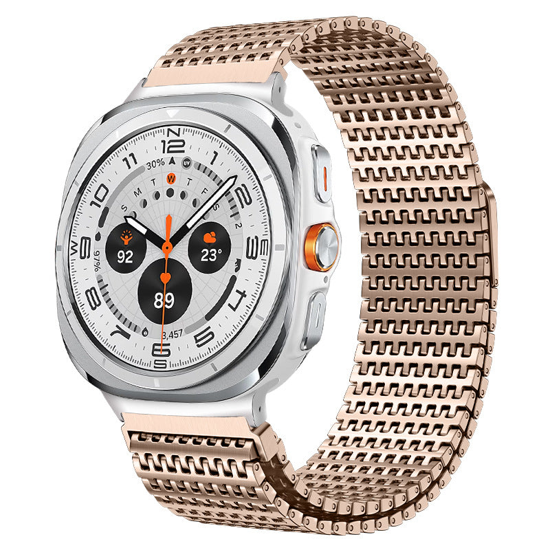 Designer Domino Stainless Steel Magnet Band For Samsung Watch Ultra