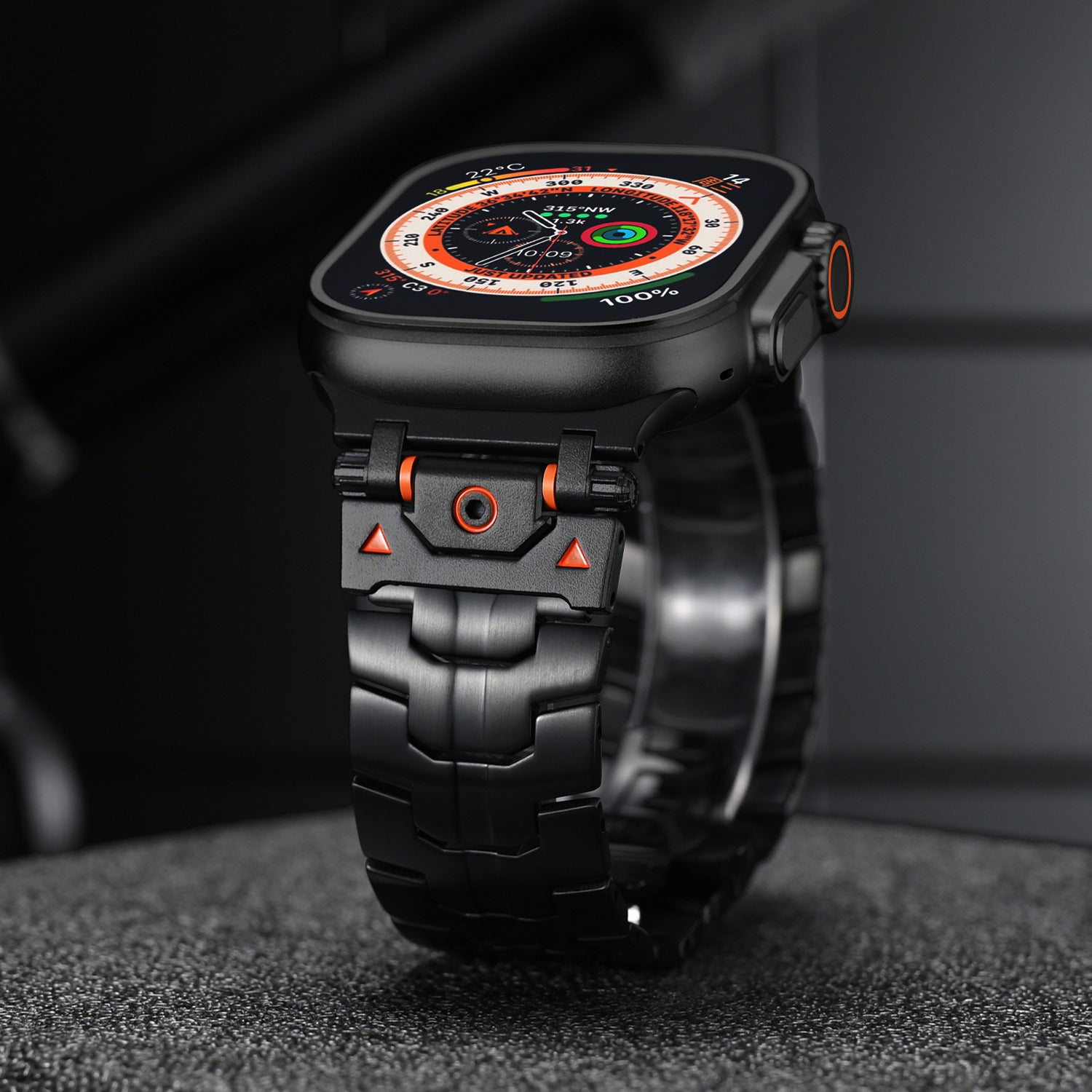 Mech Warrior Fém Óra Szíj Apple Watch-hoz