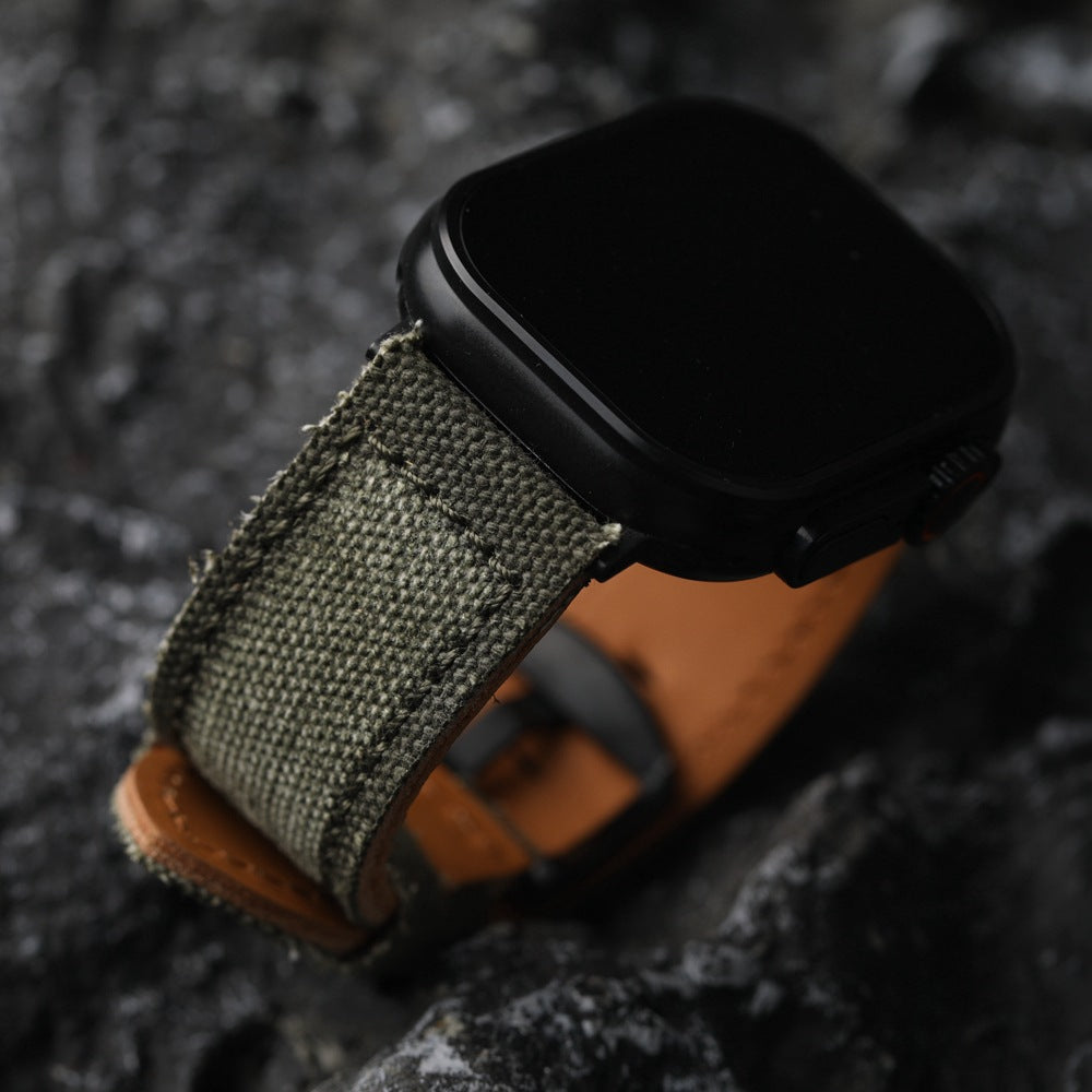 Canvas-Lederarmband für die Apple Watch