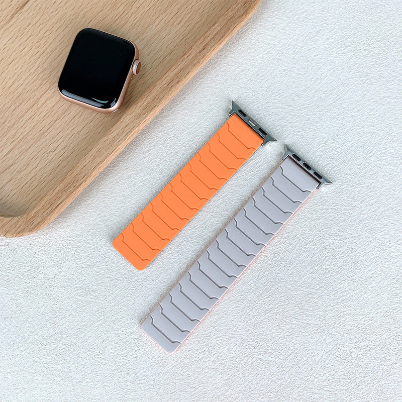 Armor Warrior Silicone Magnetic Watch Strap for Apple Watch