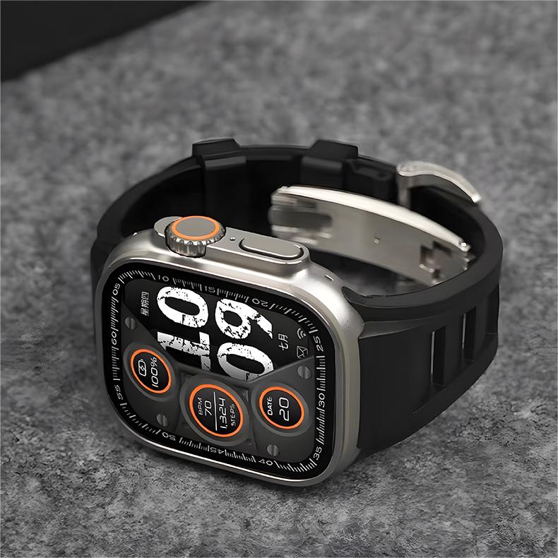 RM Sport FKM Cinturino in Gomma per Apple Watch