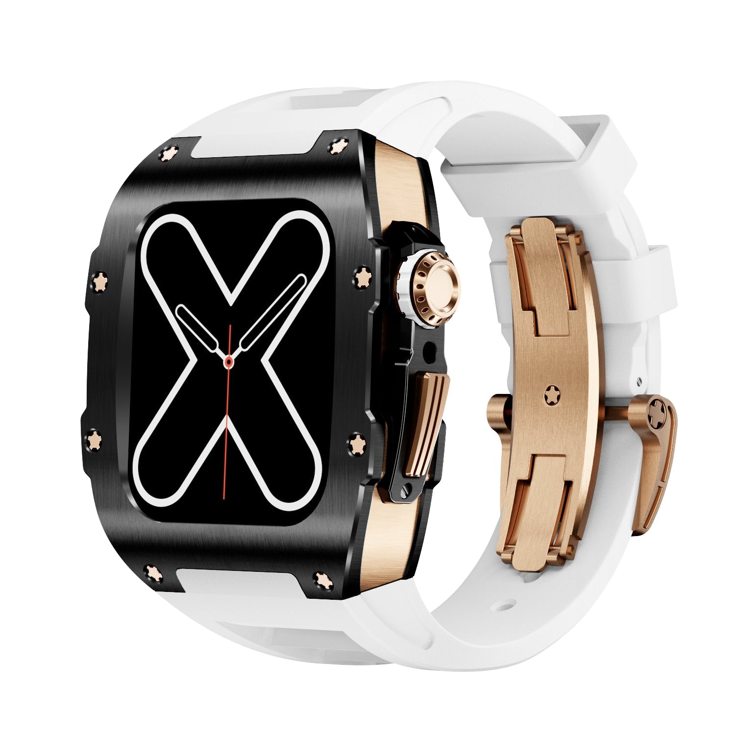 RM 9009 Series - Custodia per Apple Watch Nera e Oro