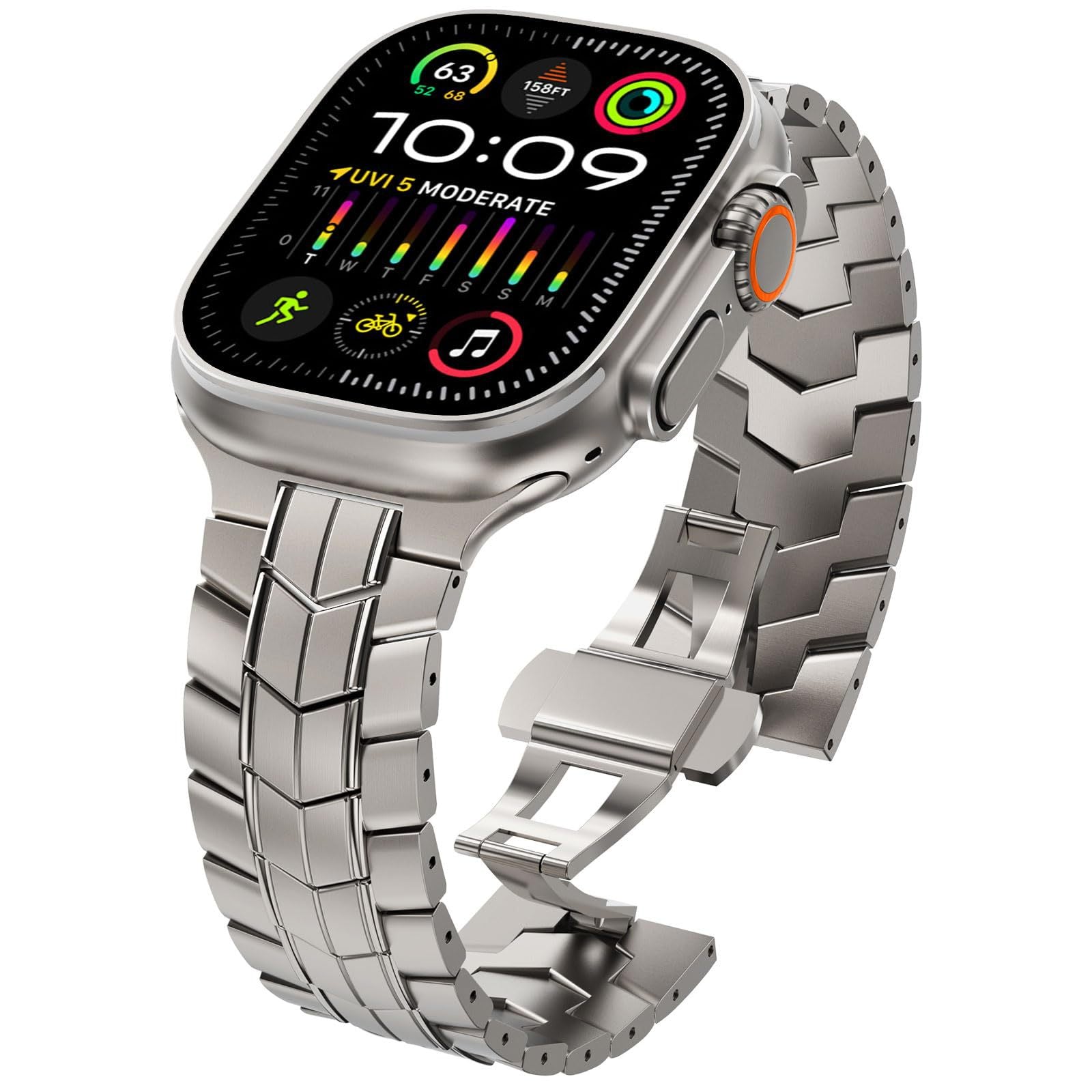 Pulseira Protetora de Metal de Liga de Titânio para Apple Watch