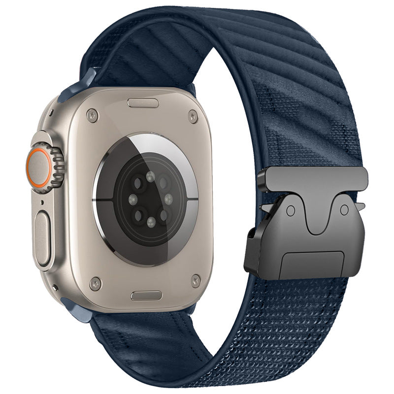 Twill nylon stropp fallskjermspenne for Apple Watch