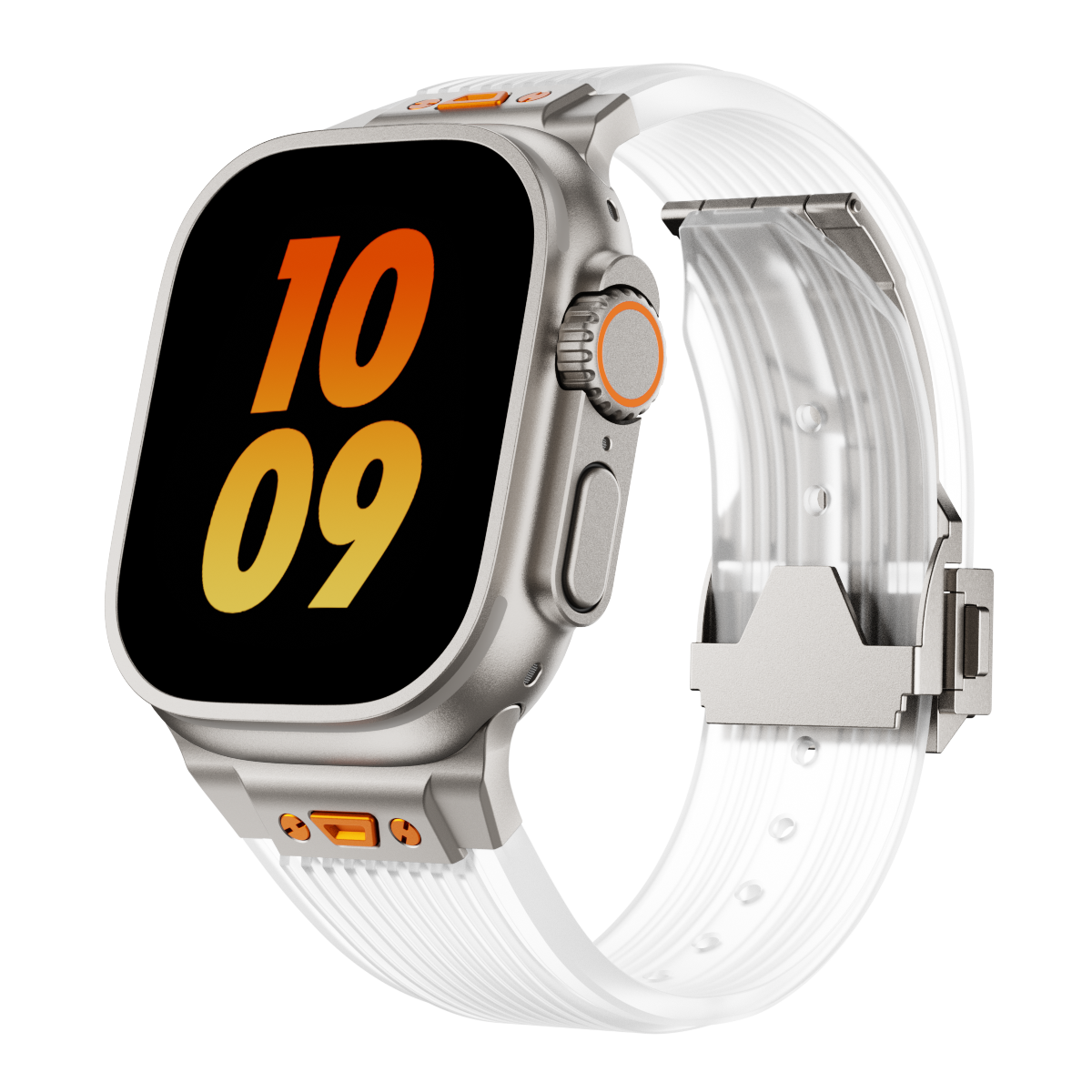 Correa de silicona transparente RM para Apple Watch