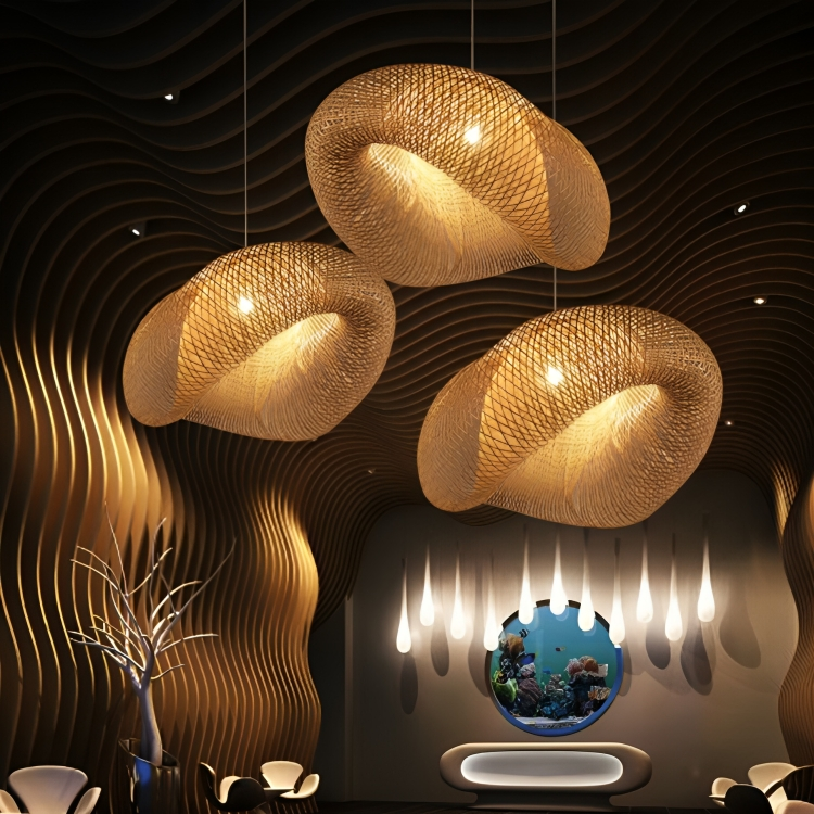 Design Rattan Hanging Lamp