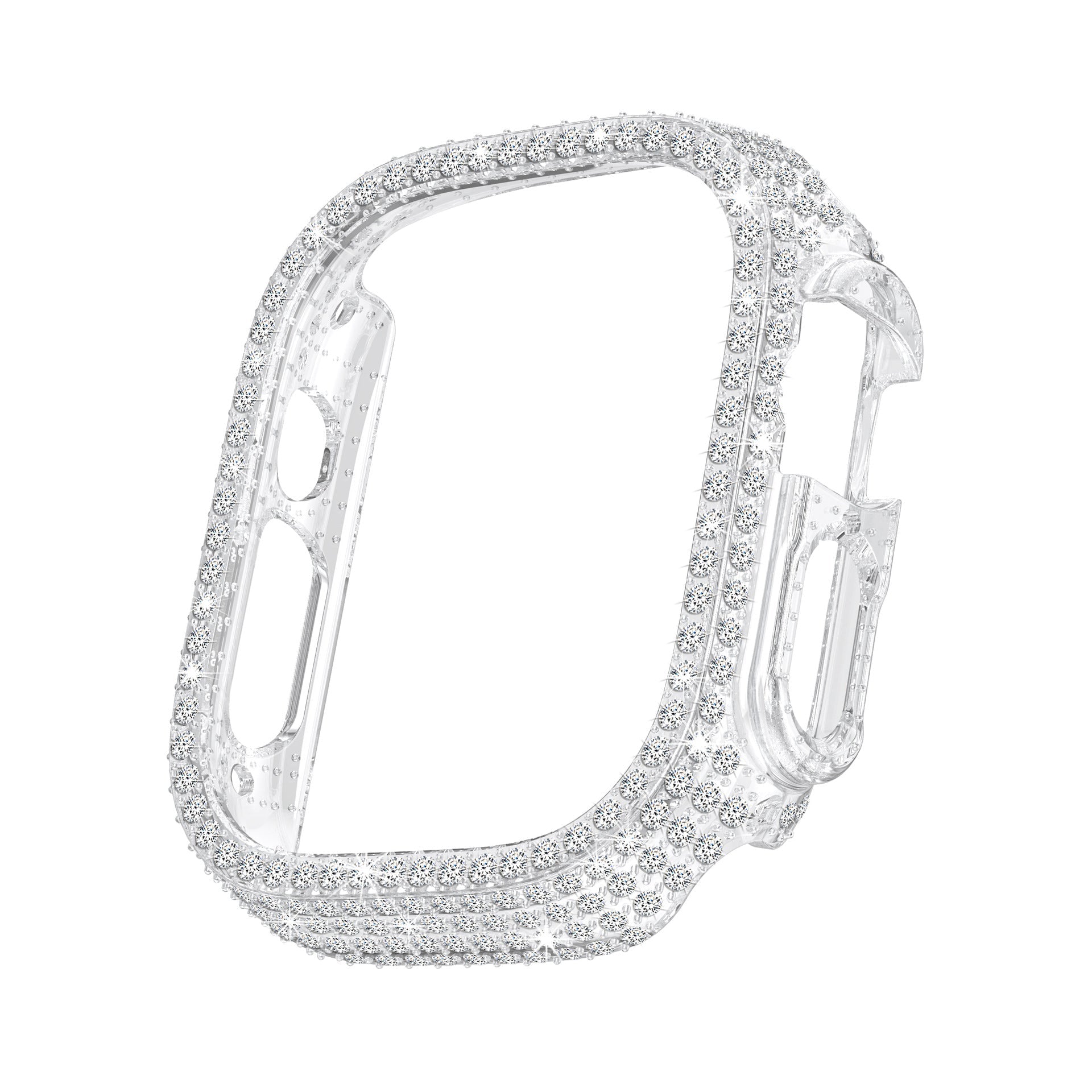 Diamond-encrusted Full Cover Case Screen Protector For Apple Watch