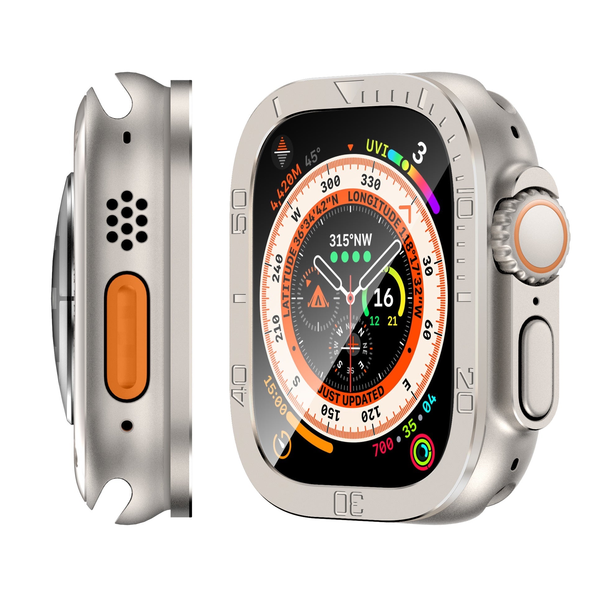 Herdet Glass Skjermbeskytter Full Dekning For Apple Watch Ultra / Ultra2