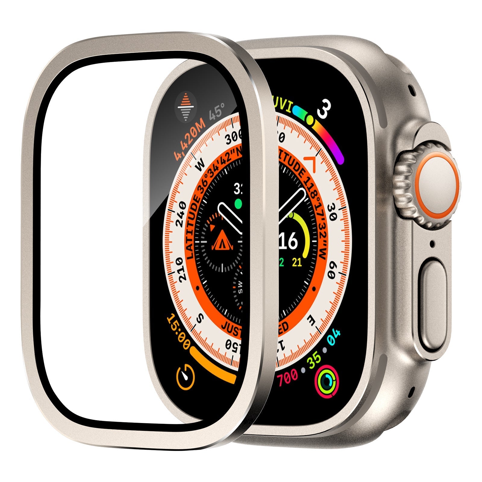 Titanium skjermbeskytter til Apple Watch Ultra 2/Ultra