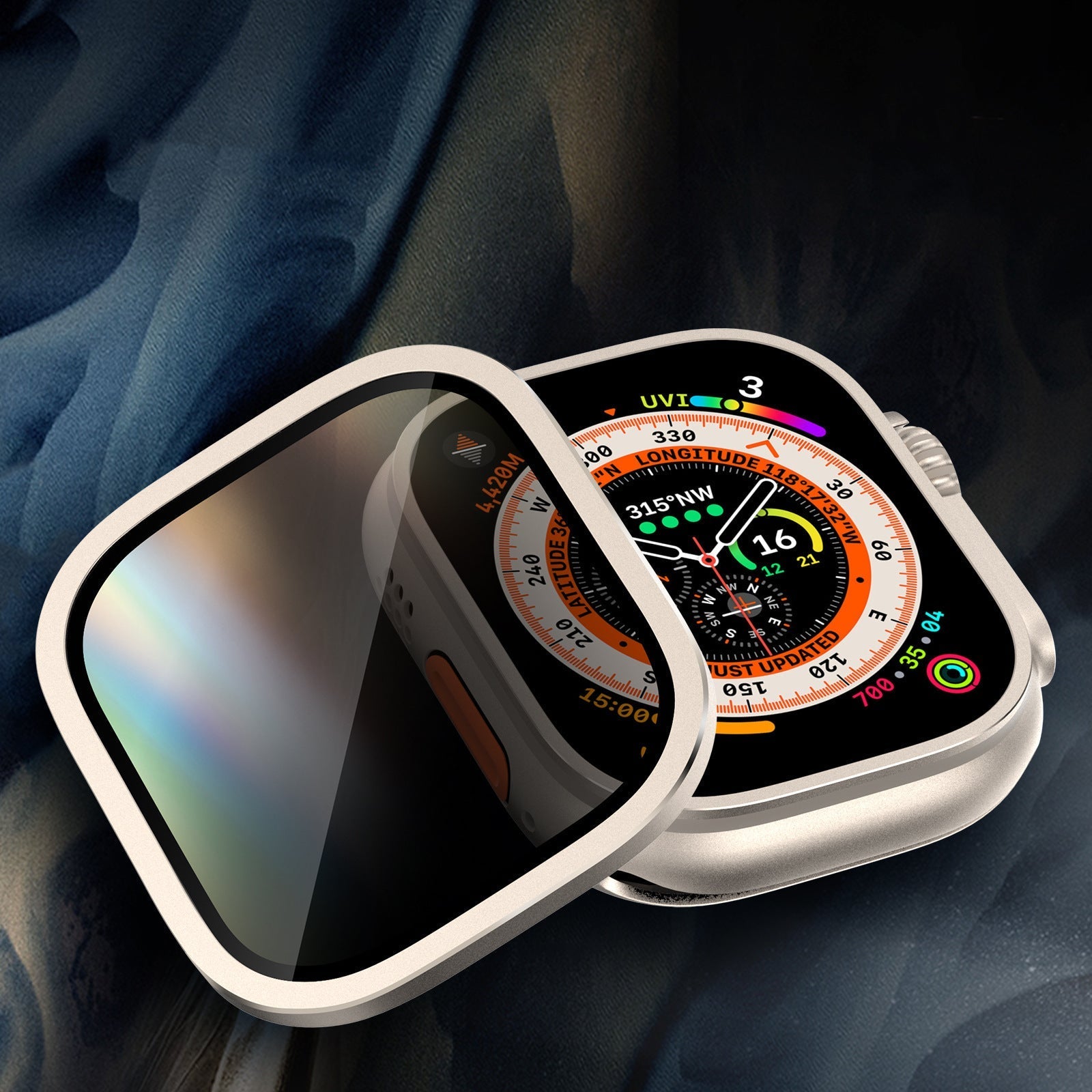 Titanium-näytönsuojus Apple Watch Ultra 2/Ultra (Yksityisyysversio)