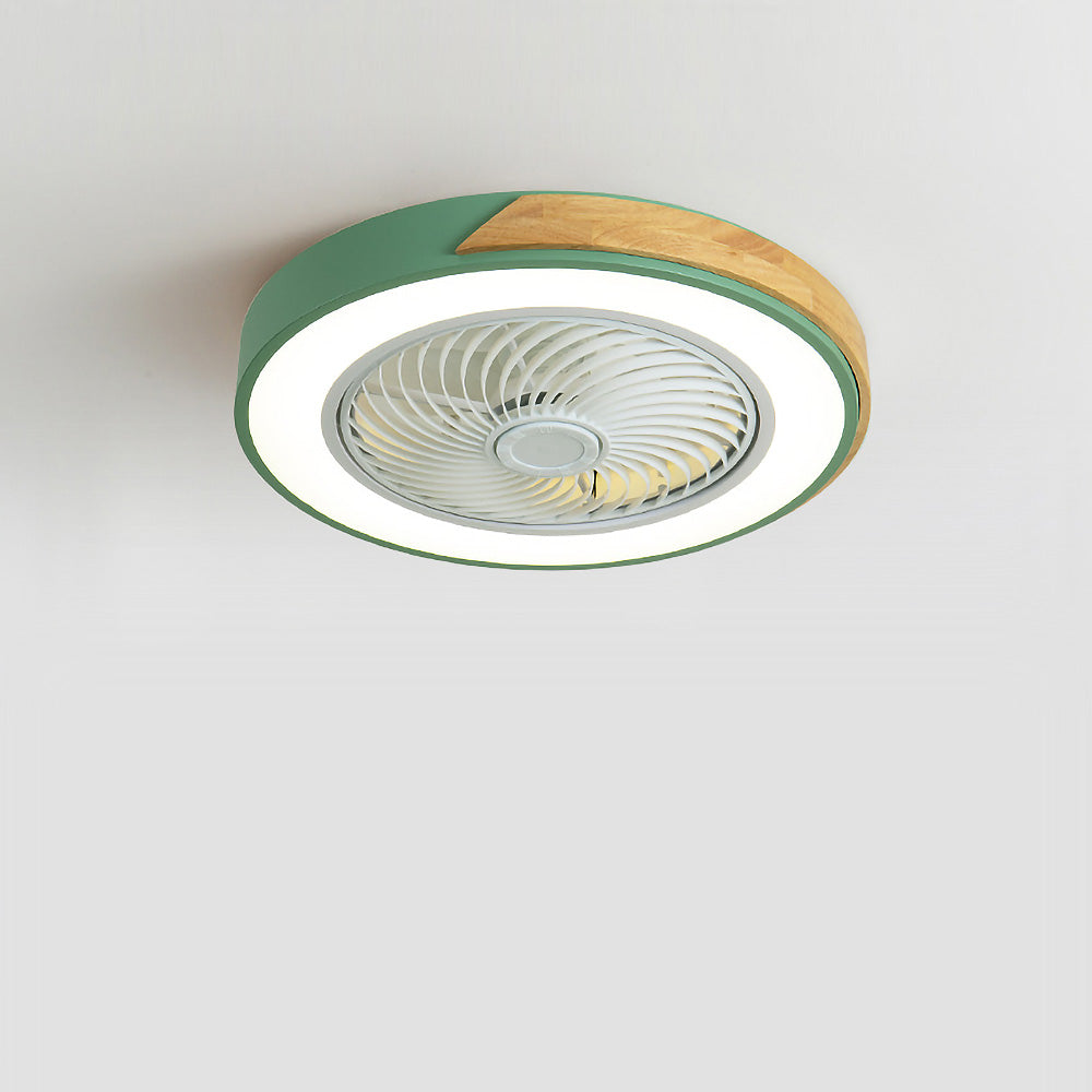 Wood Ceiling Fans With LED Lights