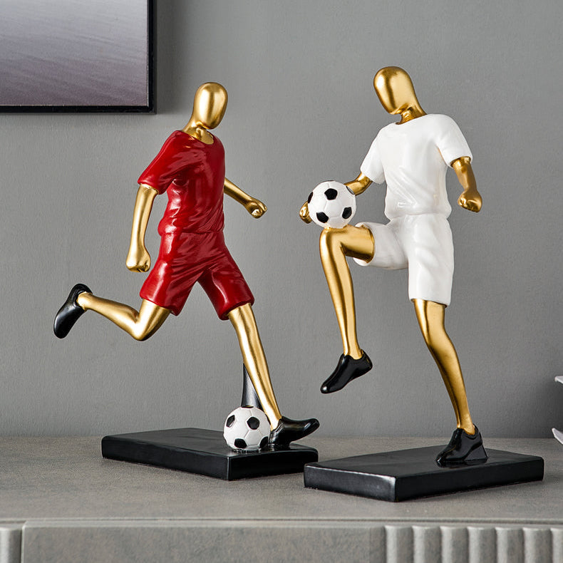 Abstract Football Player Figurine