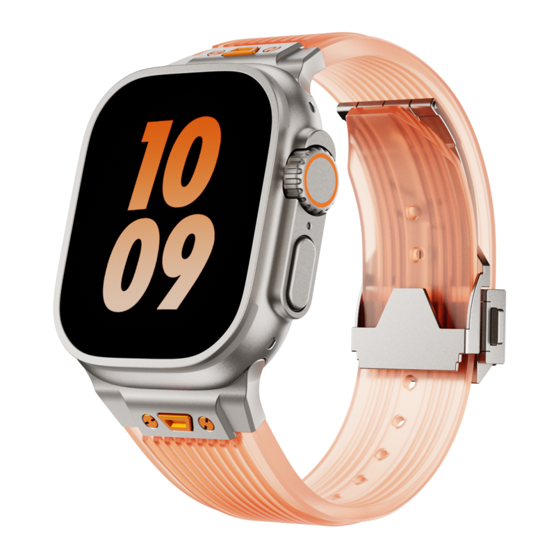 Cinturino in silicone trasparente RM per Apple Watch