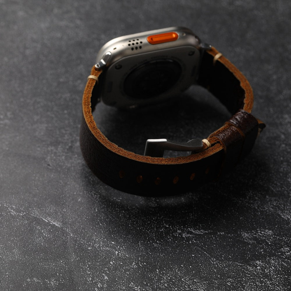 Vintage Horween Leather Strap For Apple Watch