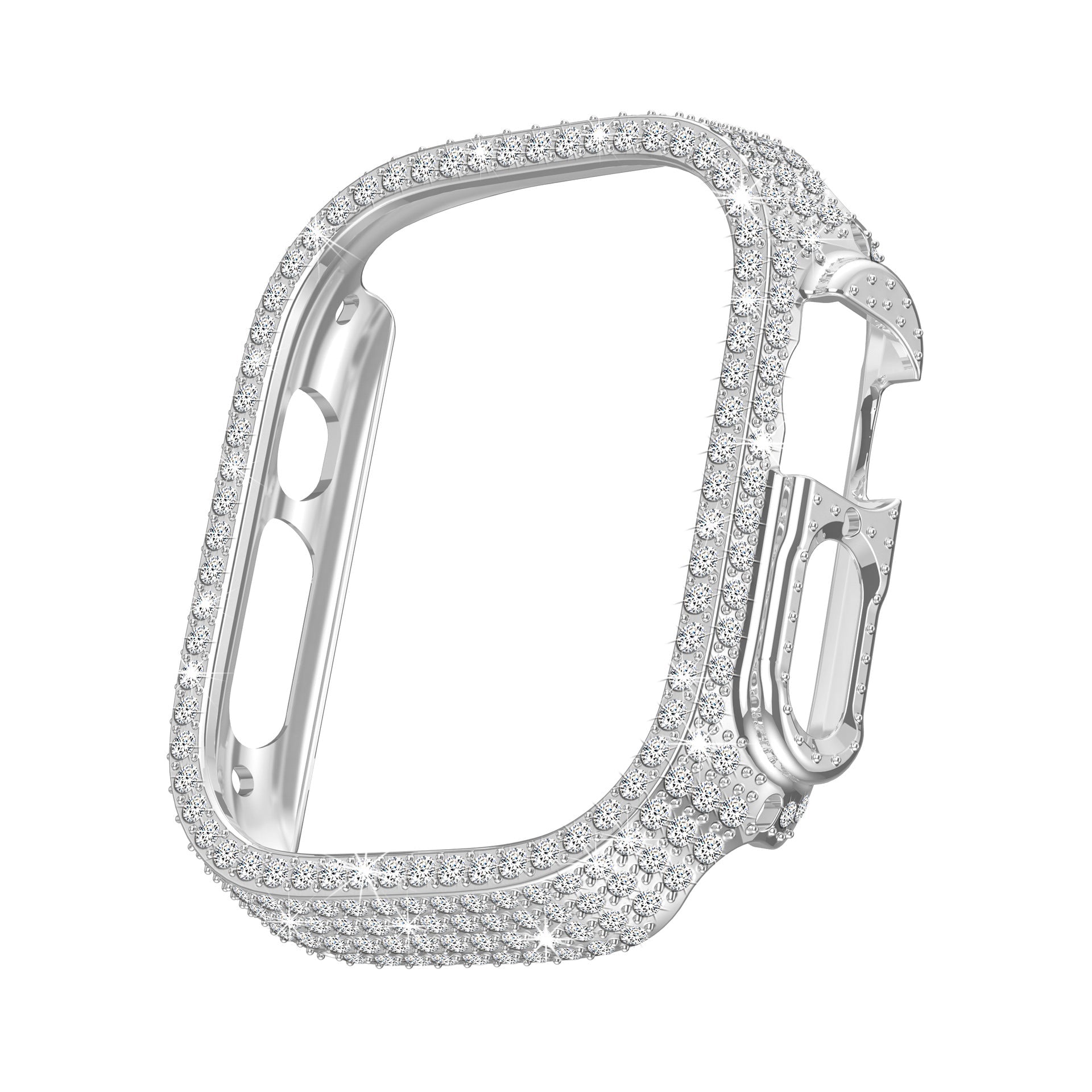 Diamantbesatt fulldekkende skjermbeskytter for Apple Watch