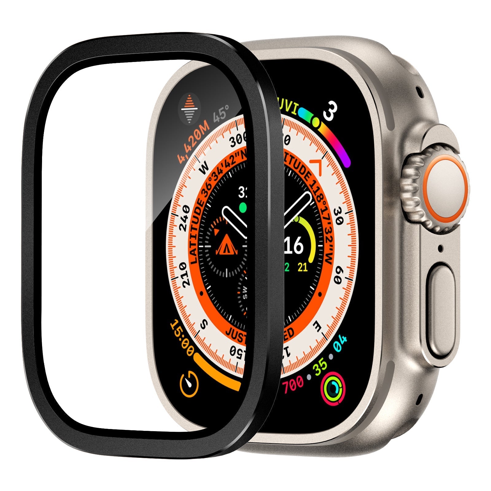 Titanium skjermbeskytter til Apple Watch Ultra 2/Ultra